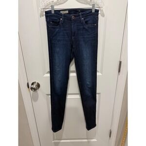 AG Adriano Goldschmied Womens Cigarette Jeans The Prima Dark Blue Size 25R